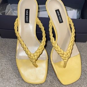 Nine West Yellow Sandals